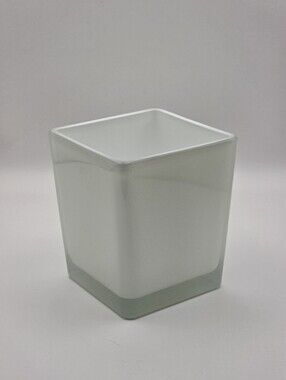 Vintage teleflora white square vase